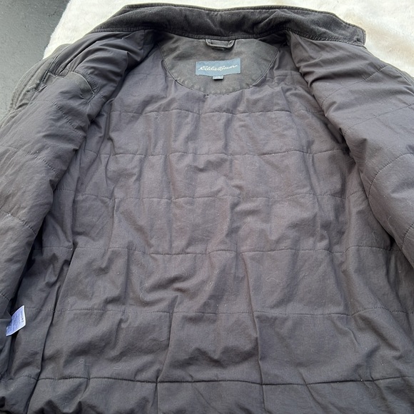 Eddie Bauer Bomber Jacket Explorer Cloth XL Bomber Coat Pockets grey - Picture 8 of 9